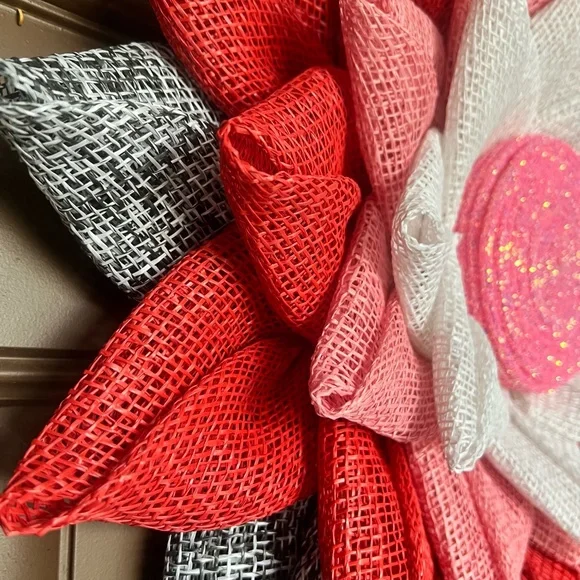 Valentines wreath, Gifts for her, Flower petal wreath - Picture 5 of 7